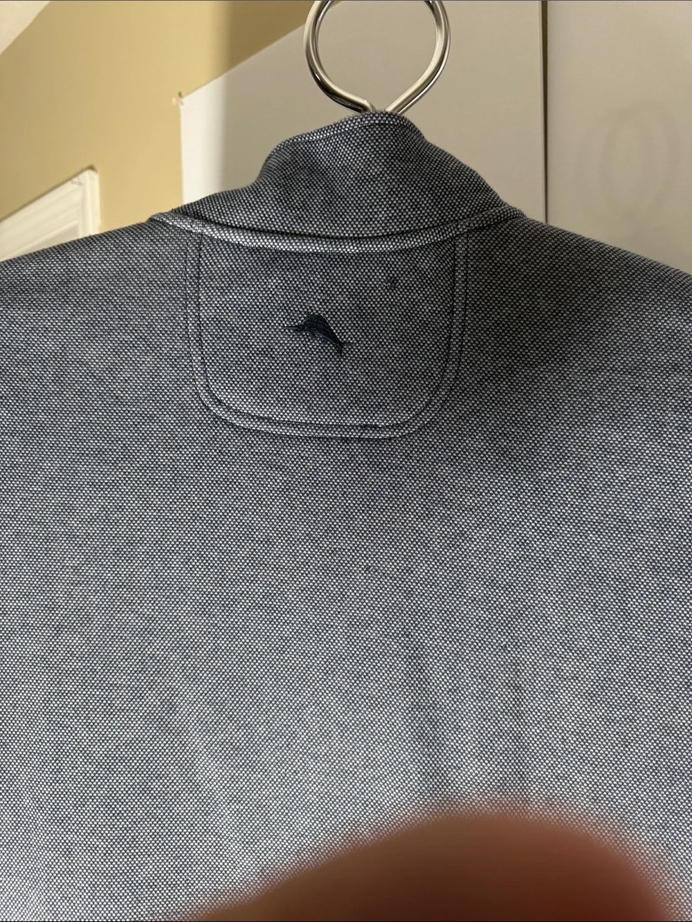 Tommy Bahama Men's Heather Slate Blue Quarter-Zip Pullover
